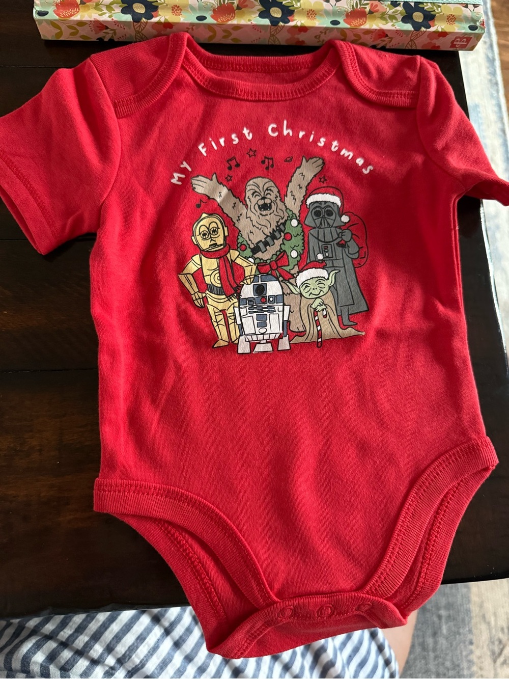 Star Wars my first Christmas onesie nwt 6-9m